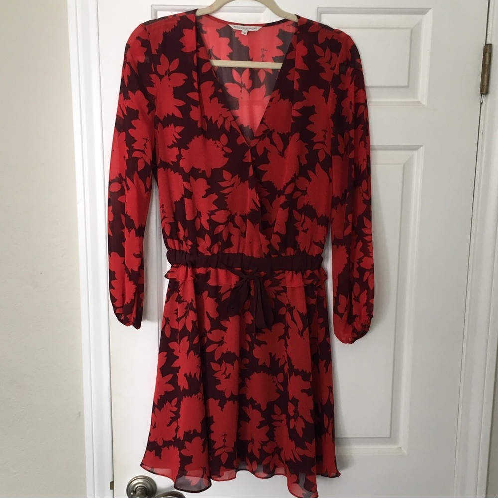 Rebecca Minkoff Red Floral Dress